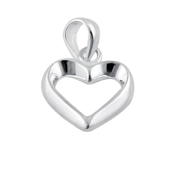 Sterling Silver Heart Pendant On 18” Chain - Picture 5 of 8